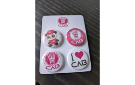 Collection de 4 Badges CAB